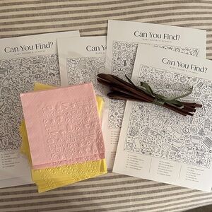 Baby Shower kit items - napkins decor